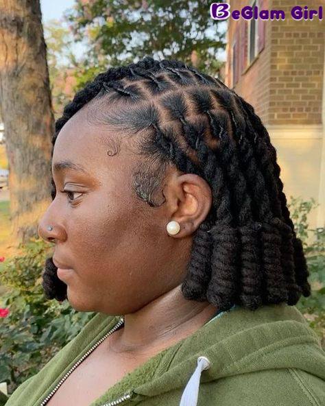 Updo Loc Styles for Medium Hair 