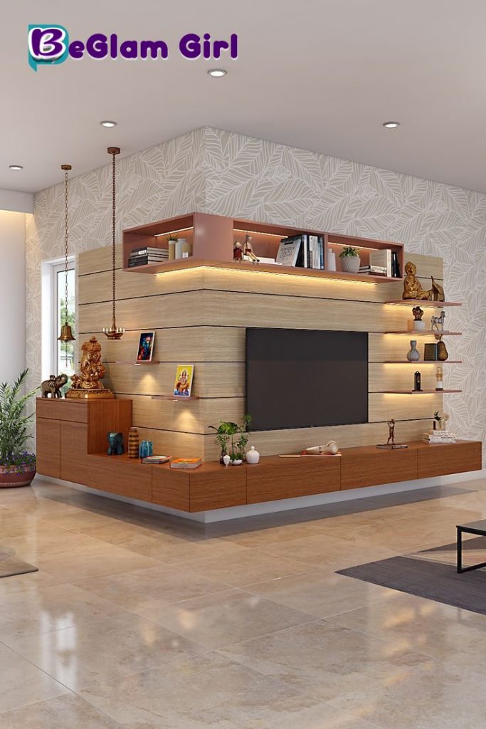 Wall Main Hall Modern TV Unit Design