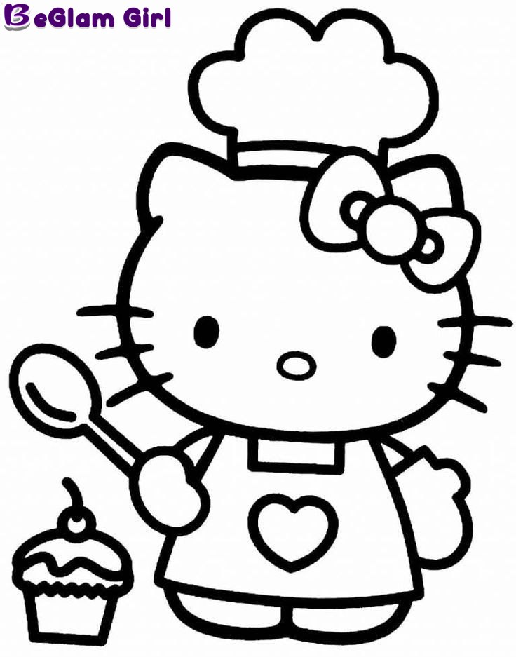 Popular Hello Kitty Friends to Color