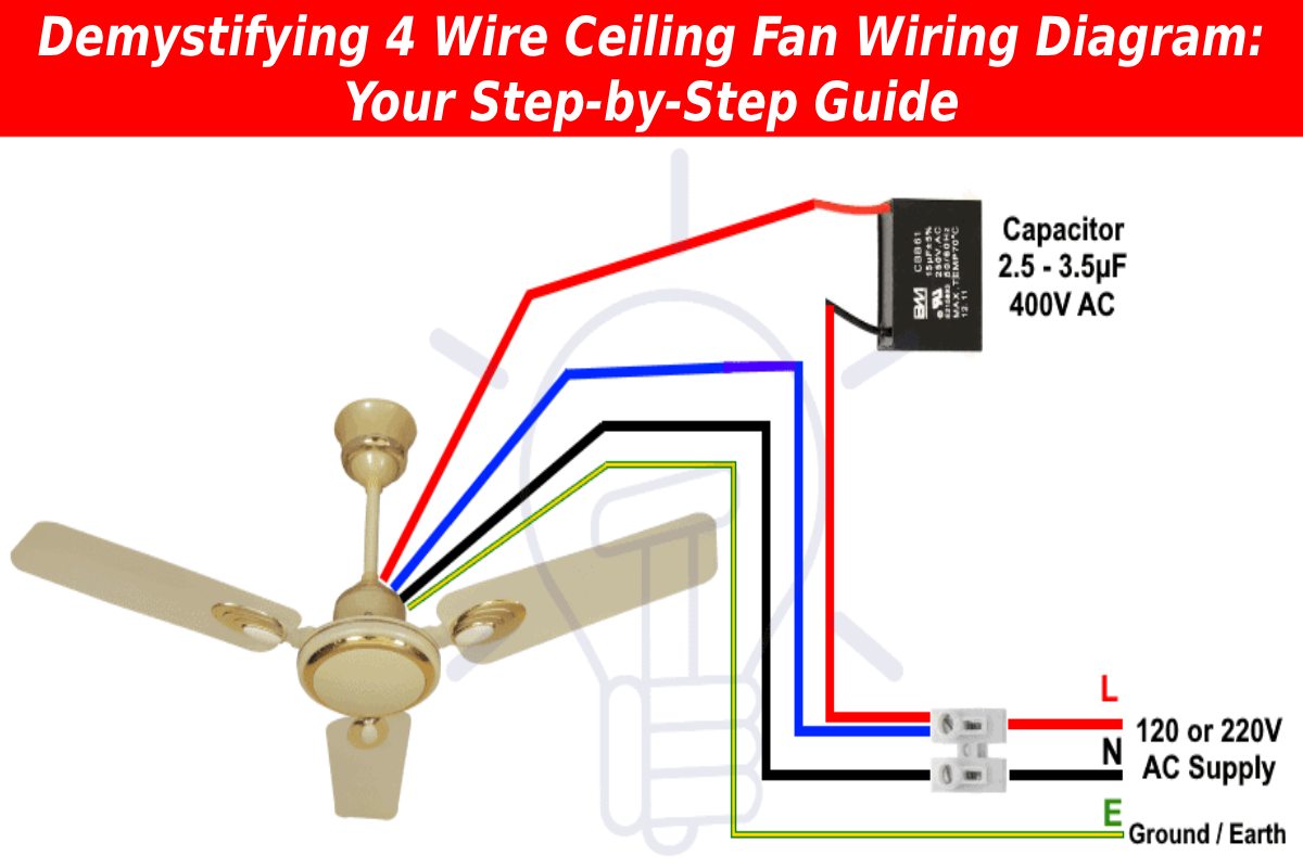 Demystifying 4 Wire Ceiling Fan Wiring Diagram: Your Step-by-Step Guide