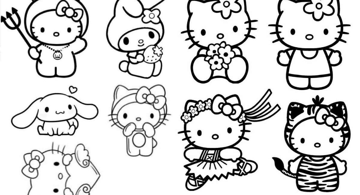 Hello Kitty and Friends Coloring Pages: A Colorful Adventure for All Ages