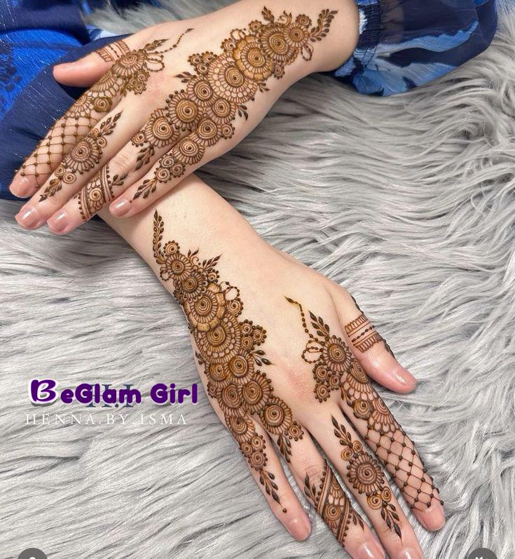 Top Simple Mehndi Design for Back Hand 2022