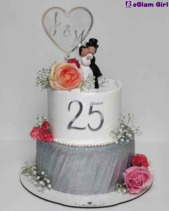 Popular Designs for 25th Anniversary Cakes