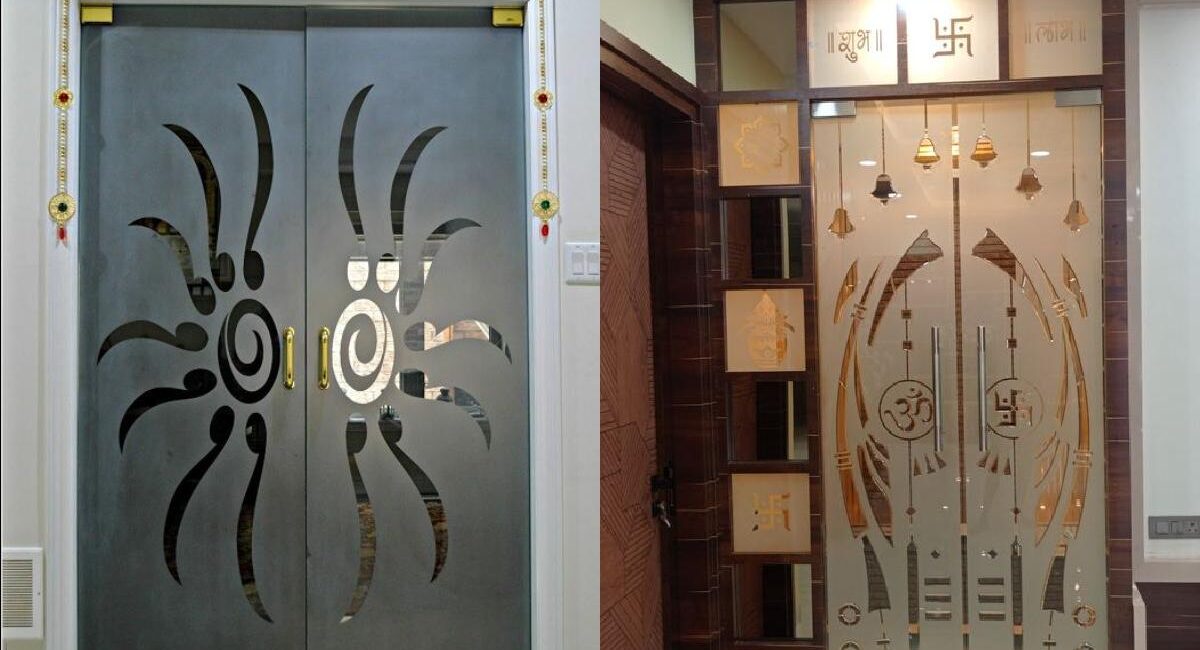 Elevate Your Home Worship: Stunning Traditional Pooja Room Glass Door Designs Images