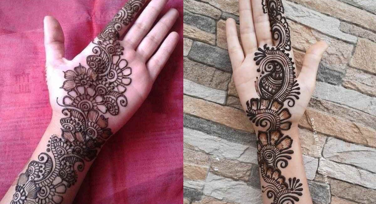 Simple mehndi front hand mehndi design: Easy Ideas for Beginners