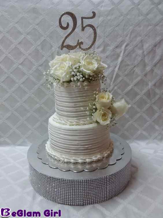 Popular Designs for 25th Anniversary Cakes