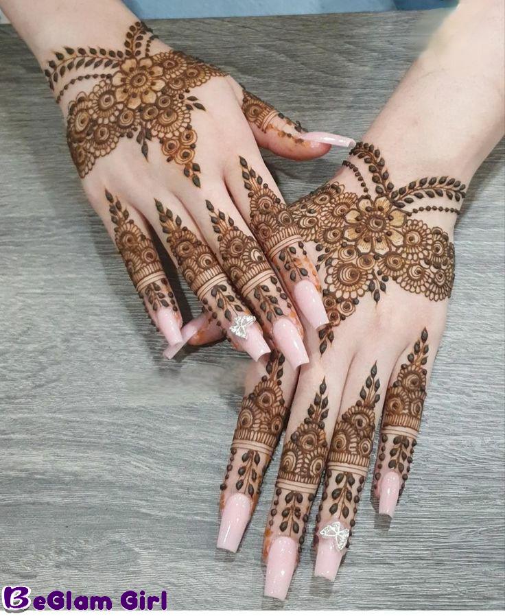 Top Simple Mehndi Design for Back Hand 2022