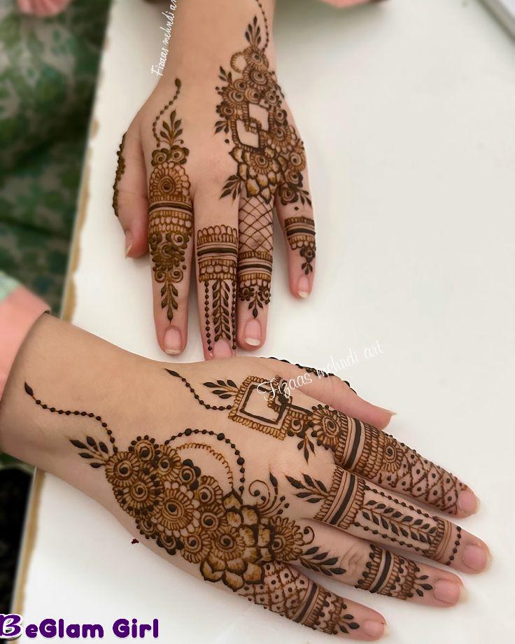 Top Simple Mehndi Design for Back Hand 2022