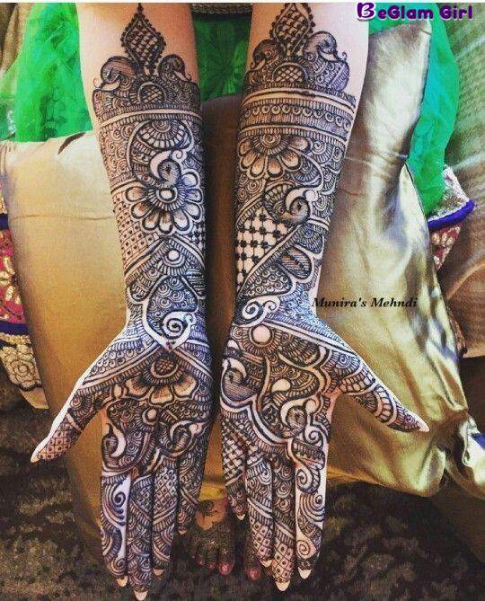 Easy, full hand Indian mehndi designs for beginners